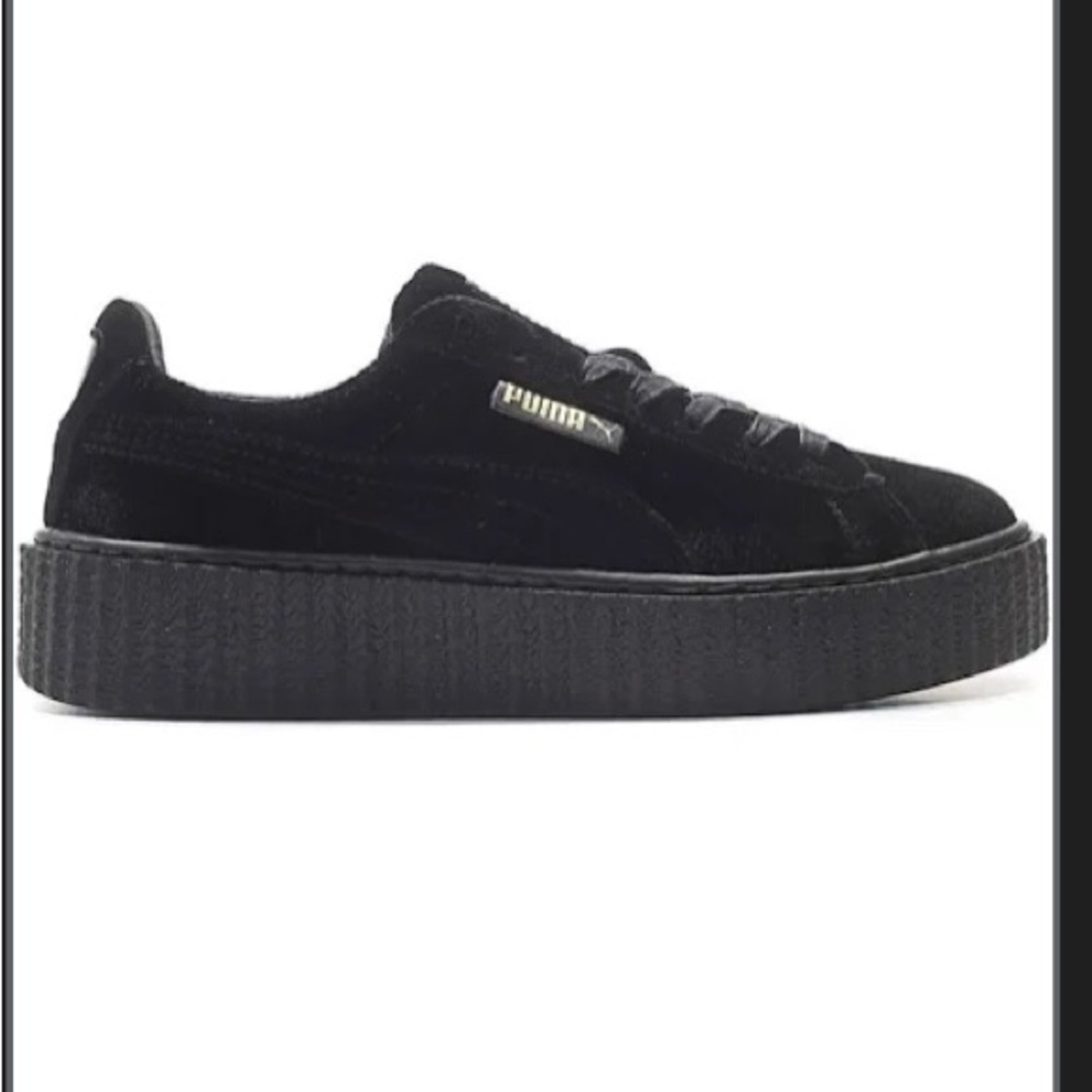 Puma Fenty x Velvet Creeper Sneakers Size 9.0 Color Black Gold